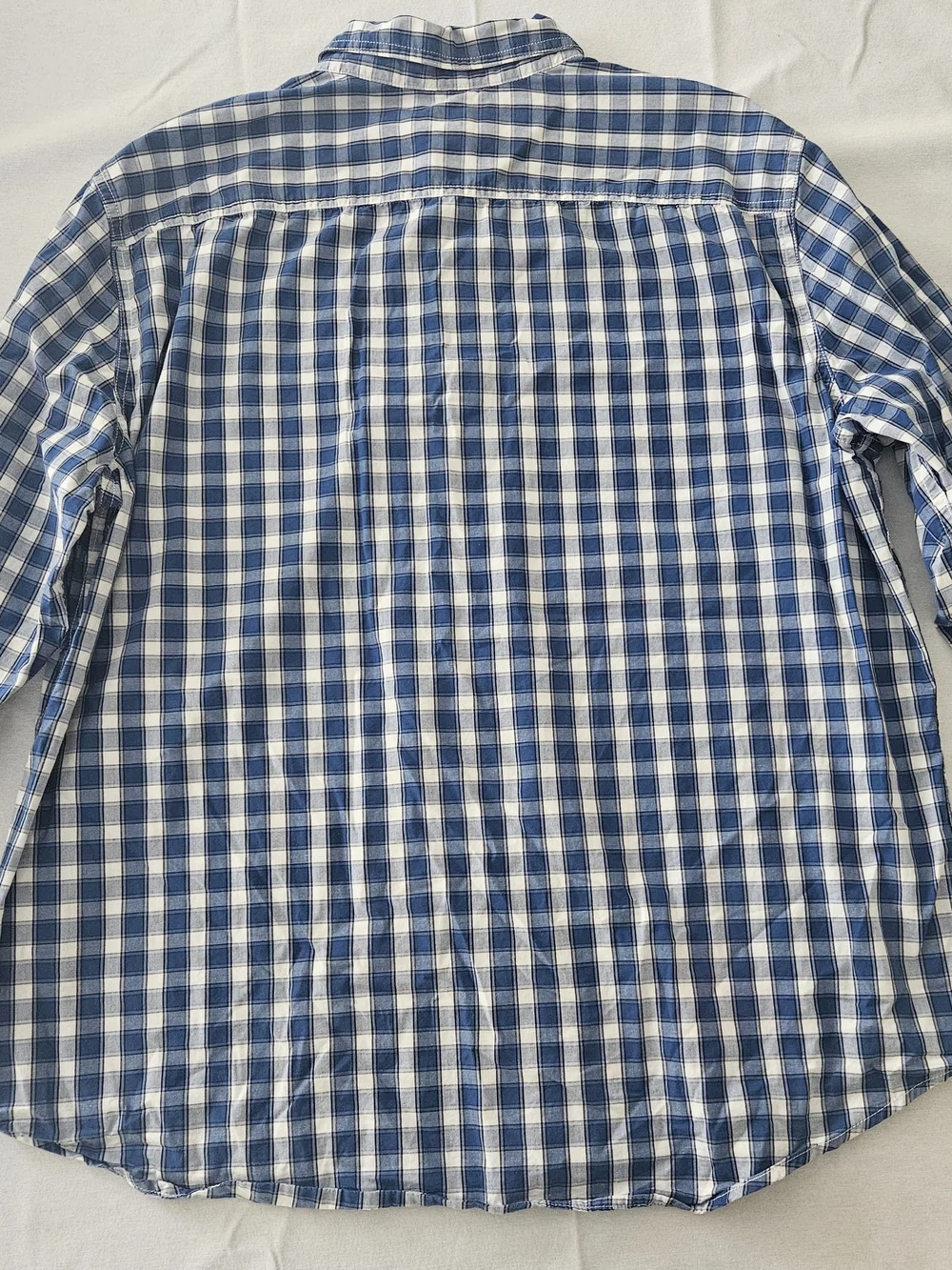 Levi's Navy and White Check Button-Down Shirt